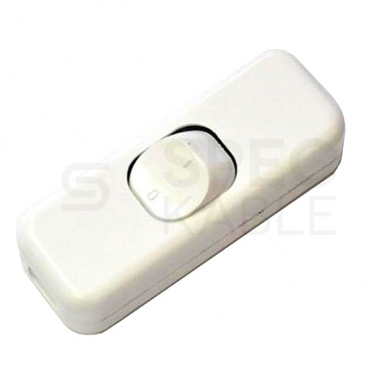 Przełącznik kołyskowy Wyłącznik przelotowy WP-20 na kabel do lampy 250V 6A biały Schneider