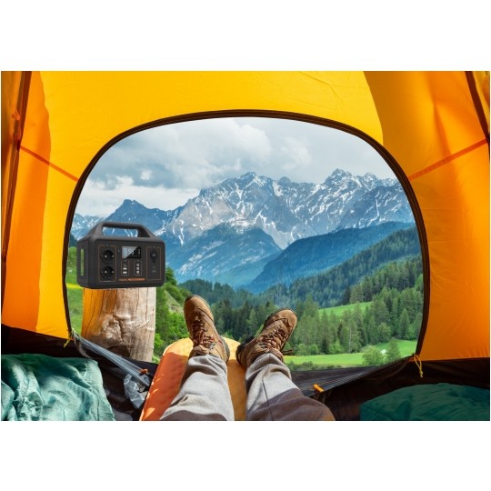 Przenośna stacja zasilania 600W Powerbank solarny 461Wh (ładowanie AC + DC) VOLT TRAVEL POWERBOX OPTI 1200