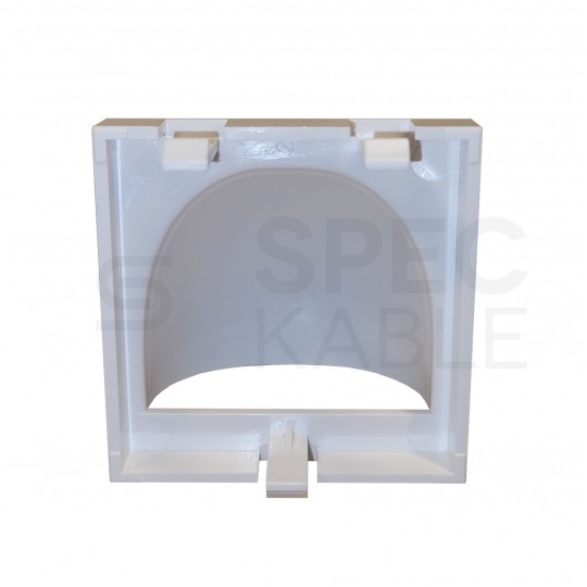 Przepust kablowy moduł 2M 45x45 biały Mediabox