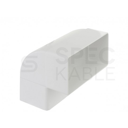 Przepust kanał kablowy podtynkowy płaski 55x110mm 0,5m do prowadzenia kabli telewizyjnych + 2x kolanko 90st airRoxy