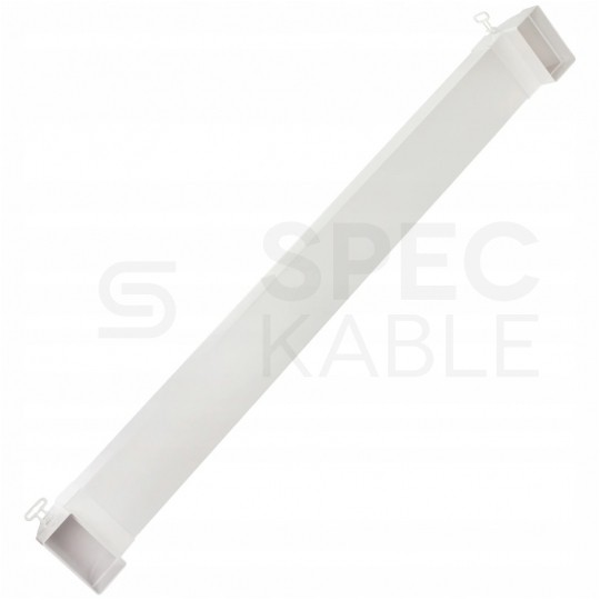 Przepust kanał kablowy podtynkowy płaski 55x110mm 1m do prowadzenia kabli telewizyjnych + 2x kolanko 90st airRoxy