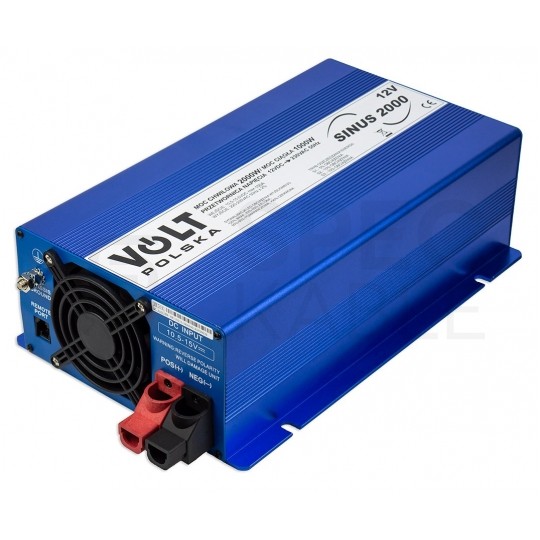 Przetwornica napięcia 12V / 230V czysty SINUS 1000/2000W + tryb Eco VOLT SINUS 2000 ECO