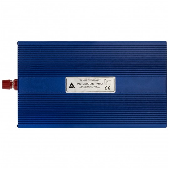 Przetwornica napięcia 12V / 230V czysty SINUS 1100/2000W + tryb Eco i pilot sterujący AZO Digital IPS-2000S PRO ECO MODE