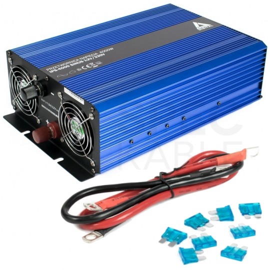 Przetwornica napięcia 12V / 230V czysty SINUS 2000/4000W AZO Digital IPS-4000S