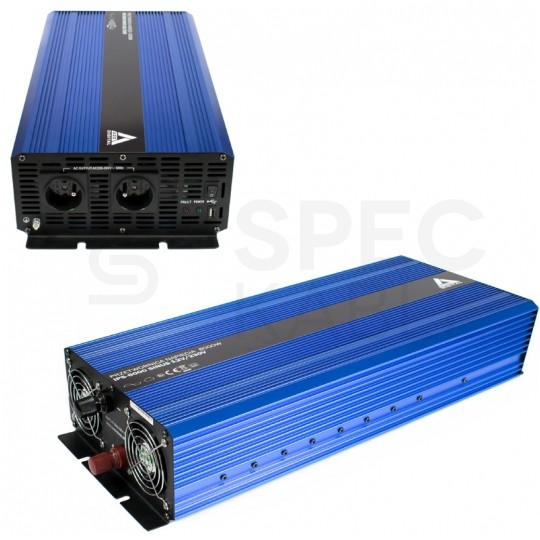 Przetwornica napięcia 12V / 230V czysty SINUS 4000/8000W AZO Digital IPS-8000S