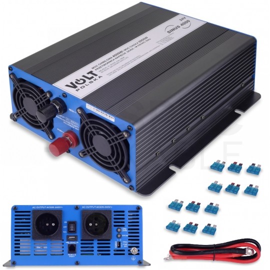 Przetwornica napięcia 24V / 230V czysty SINUS 2000/4000W + tryb Eco VOLT SINUS 4000 ECO