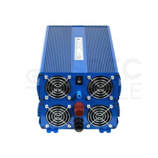 Przetwornica napięcia 24V / 230V czysty SINUS 2500/5000W + tryb Eco i pilot sterujący AZO Digital IPS-5000S PRO ECO MODE