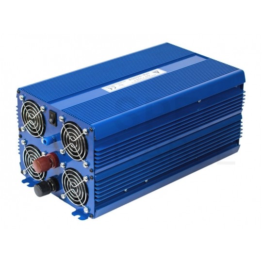 Przetwornica napięcia 24V / 230V czysty SINUS 2500/5000W + tryb Eco i pilot sterujący AZO Digital IPS-5000S PRO ECO MODE