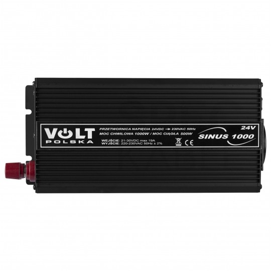 Przetwornica napięcia 24V / 230V czysty SINUS 500/1000W VOLT SINUS 1000
