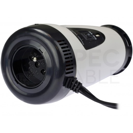 Przetwornica napięcia 24V / 230V samochodowa SINUS modyfikowany 150/300W + gniazdo USB 5V VOLT IPS-300