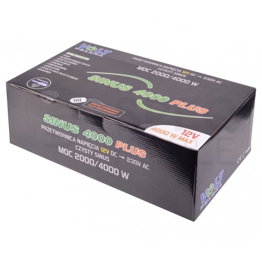 Przetwornica napięcia do kampera 12V / 230V czysty SINUS 2000/4000W + panel sterowania VOLT SINUS 4000 PLUS