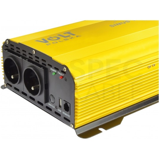 Przetwornica napięcia do kampera 12V / 230V czysty SINUS 600/1200W + panel sterowania VOLT SINUS 1200 PLUS
