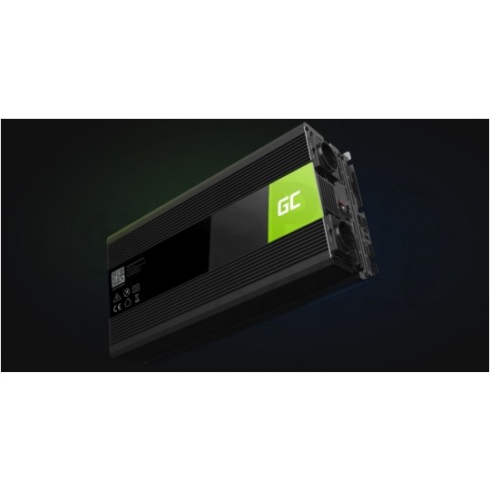 Przetwornica napięcia Inwerter 12V / 230V SINUS modyfikowany 3000/6000W z gniazdami Schuko Green Cell