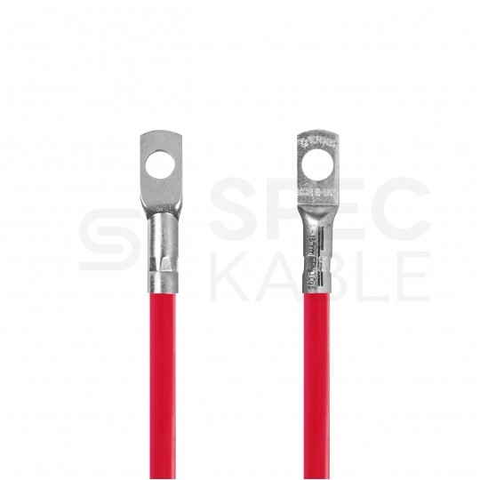 Przewód 16mm2 do łączenia akumulatorów AGM i żelowanych (z konektorami M8) o długości 30cm czerwony