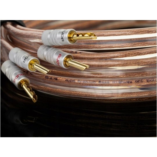 Przewód głośnikowy z żyłą basową TLgYp 2x1,5 CU OFC miedź beztlenowa PREMIUM BASS HIGHWAY AUDA
