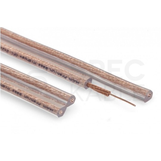 Przewód głośnikowy z żyłą basową TLgYp 2x4 CU OFC miedź beztlenowa PREMIUM BASS HIGHWAY AUDA