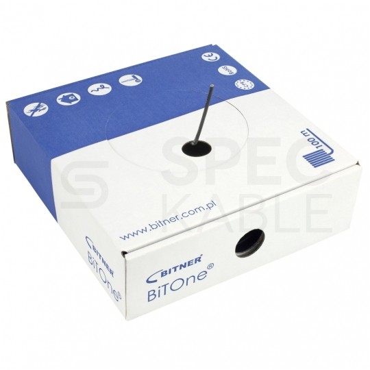 Przewód instalacyjny BiTOne H07V-K / LgY 1,5 750V czarny linka giętka Bitner