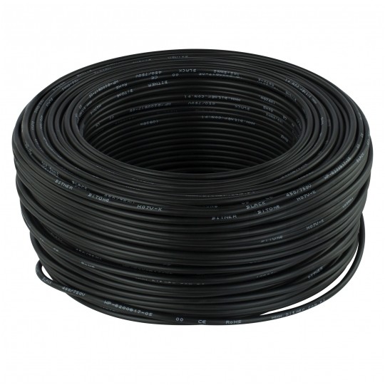 Przewód instalacyjny BiTOne H07V-K / LgY 1,5 750V czarny linka giętka Bitner