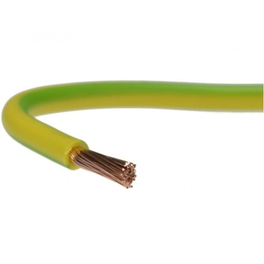 Przewód instalacyjny H05V-K / LgY 0,5 500V żółto-zielony linka giętka Elektrokabel