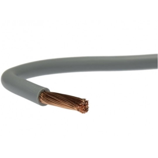 Przewód instalacyjny H05V-K / LgY 0,75 500V szary linka giętka Elektrokabel