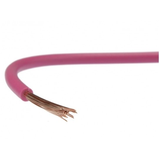 Przewód instalacyjny H05V-K / LgY 1 500V różowy linka giętka Elektrokabel
