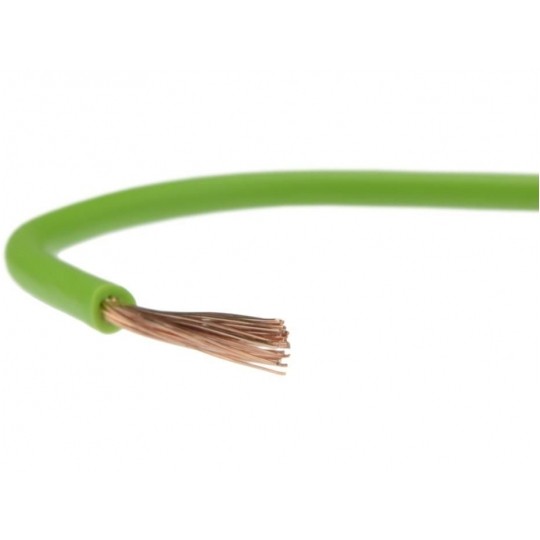 Przewód instalacyjny H05V-K / LgY 1 500V zielony linka giętka Elektrokabel
