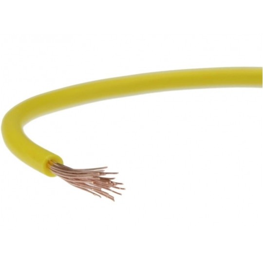 Przewód instalacyjny H07V-K / LgY 1,5 750V żółty linka giętka Elektrokabel