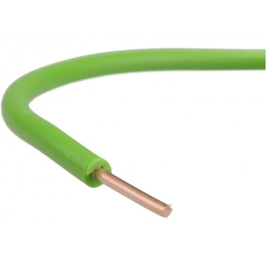 Przewód instalacyjny H07V-U / DY 1,5 750V zielony drut Elektrokabel