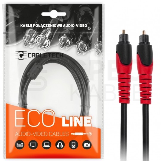 Przewód optyczny Audio TOSLINK Eco 3m