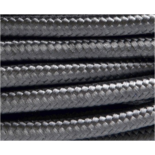 Przewód prądowy H03VV-F / OMY 300V 2X0,75 kabel w oplocie czarny linka