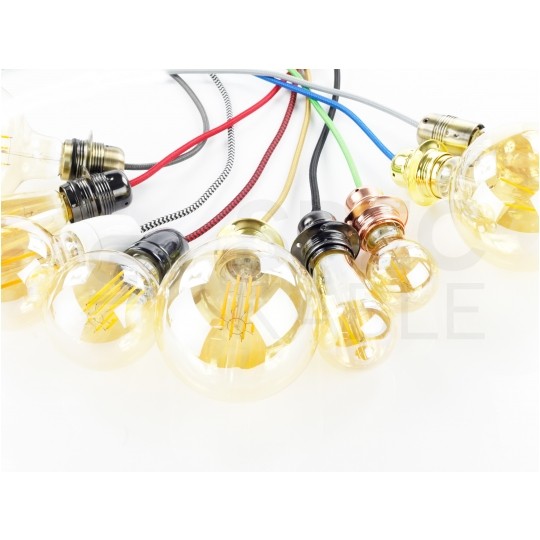 Przewód prądowy H03VV-F / OMY 300V 2x0,75 kabel w oplocie czerwony linka