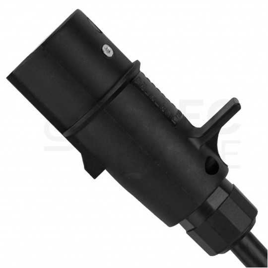 Przewód spiralny QLY-s kabel do naczepy zakończony plastikowymi wtykami 7-pin typu N 24V 4m