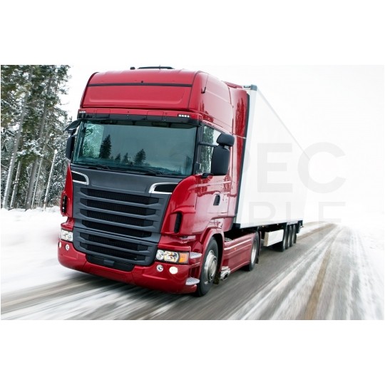 Przewód spiralny QLY-s kabel do naczepy zakończony wtykami 7-pin do systemu EBS / ABS 24V 4m