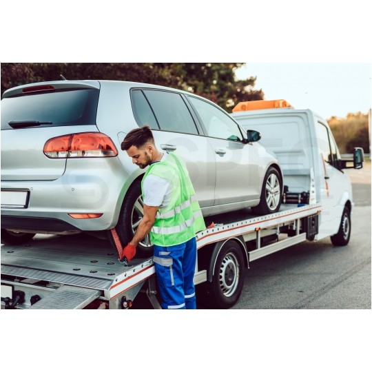 Przewód spiralny QLY-s kabel do przyczepy zakończony metalowymi wtykami 7-pin 12V 5m