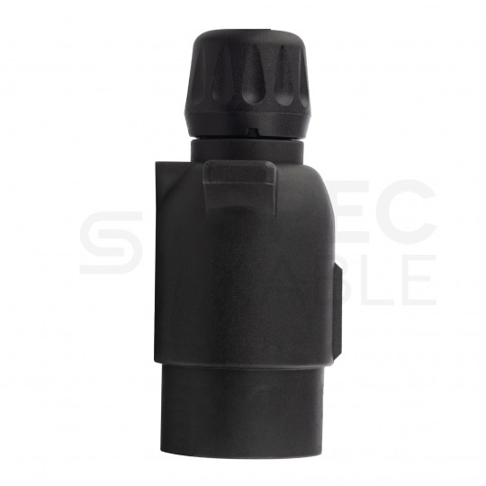 Przewód spiralny QLY-s kabel do przyczepy zakończony zalewanymi wtykami 7-pin 12V 4m