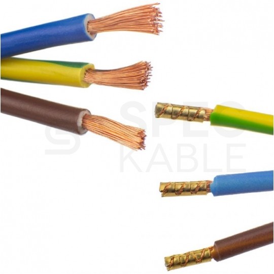 Przewód zasilający OMY spiralny 3x1mm2 kabel H03VVH8-F z wtyczką kątową [2P+Z] Uni-Schuko czarny 0,35m / 2,2m