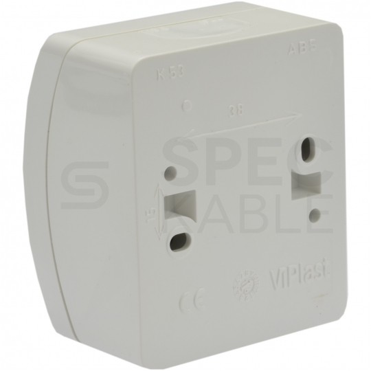 Przycisk odbijający "dzwonek" natynkowy hermetyczny IP44 biały Koala ViPlast