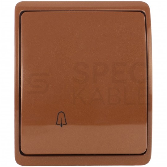 Przycisk odbijający "dzwonek" natynkowy hermetyczny IP44 brązowy Koala ViPlast