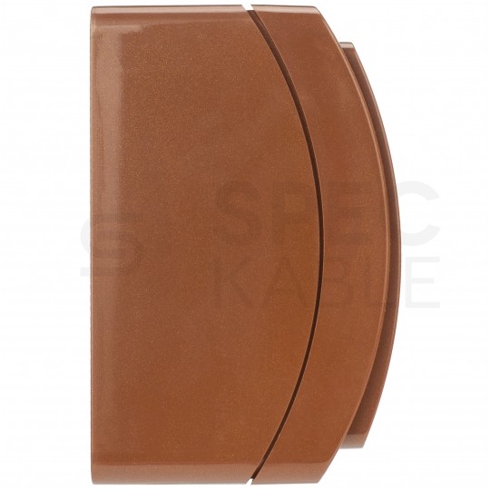 Przycisk odbijający "dzwonek" natynkowy hermetyczny IP44 brązowy Koala ViPlast