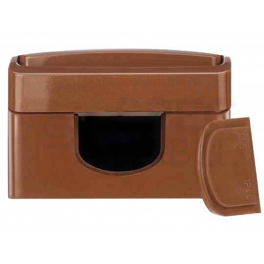 Przycisk odbijający "dzwonek" natynkowy hermetyczny IP44 brązowy Koala ViPlast