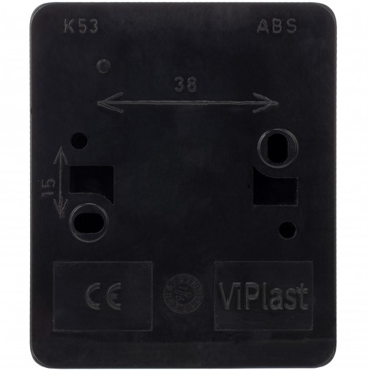 Przycisk odbijający "dzwonek" natynkowy hermetyczny IP44 czarny Koala ViPlast