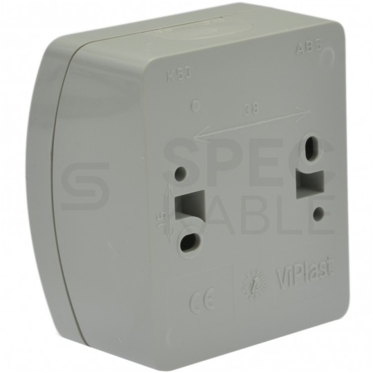 Przycisk odbijający "dzwonek" natynkowy hermetyczny IP44 szary Koala ViPlast