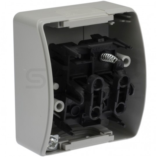 Przycisk odbijający "dzwonek" natynkowy hermetyczny IP44 szary Koala ViPlast