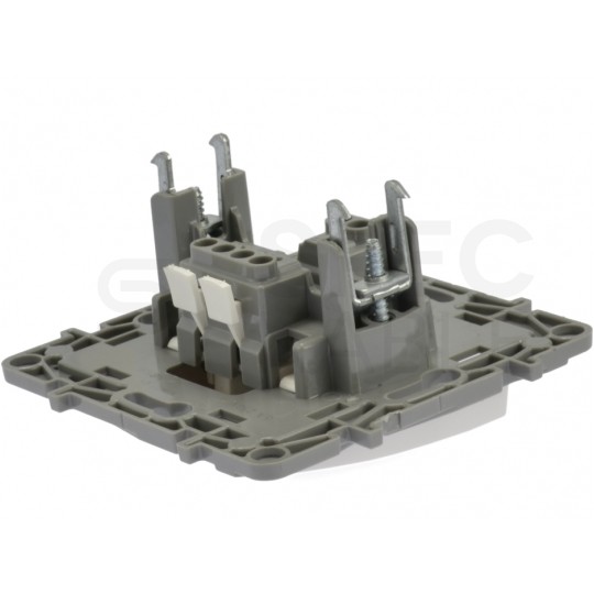 Przycisk odbijający "dzwonek" NILOE biały 6A Legrand