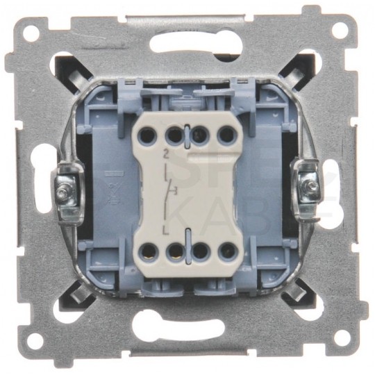 Przycisk odbijający "dzwonek" SIMON 54 antracyt 10AX Kontakt Simon DD1.01/48