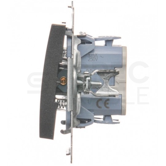 Przycisk odbijający "dzwonek" SIMON 54 antracyt 10AX Kontakt Simon DD1.01/48