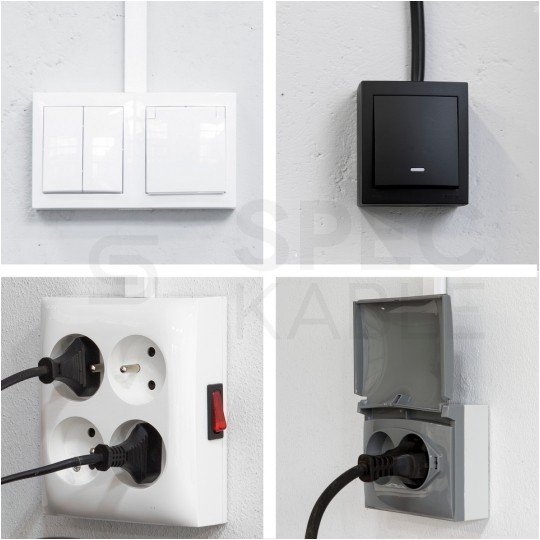 Przycisk odbijający "dzwonek" SIMON Aquaclick natynkowy bryzgoszczelny IP44 biały 10AX Kontakt Simon ACD1/11