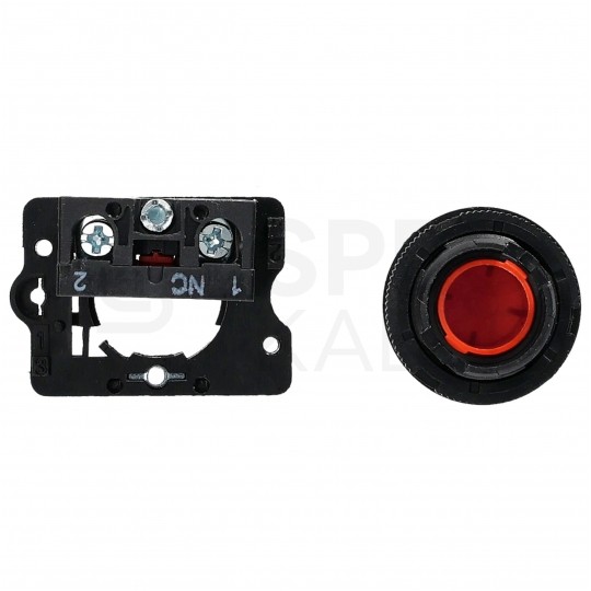 Przycisk sterowniczy do kaset sterowniczych XB2 czerwony STOP ADELID AS22-EA42