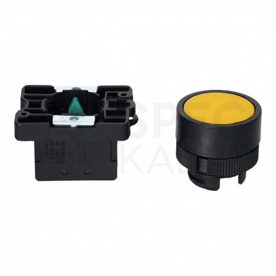 Przycisk sterowniczy do kaset sterowniczych XB2 żółty ADELID AS22-EA51