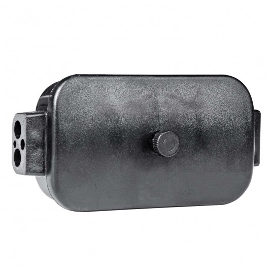 Puszka elektryczna do przyczepy 400V max. 10A 12-polowa ze złączami 6-10mm2 czarna AMIO